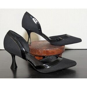 Jenn Ardor Women's D'Orsay Pumps Size 8.5 Black Pyramid Heel NWOB